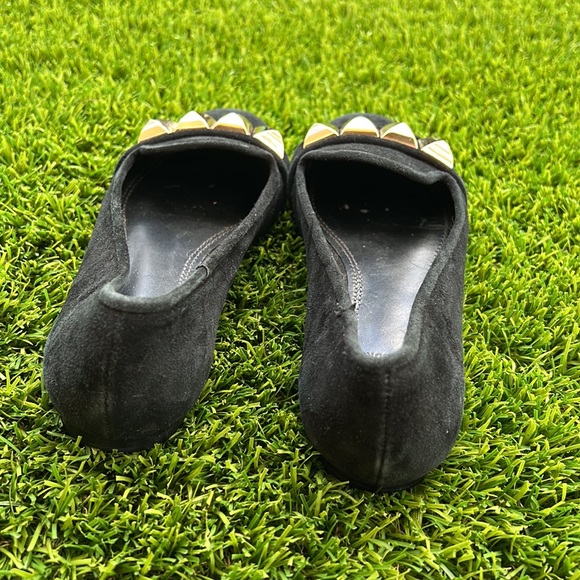 Tory Burch Asher Flat size 5 1/2 black suede loafers - Picture 11 of 13